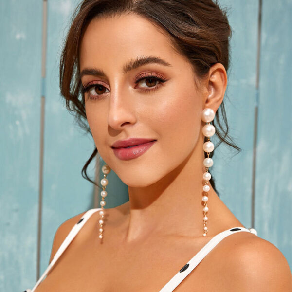 Imitation Pearl Drop Earrings