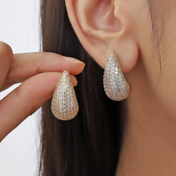 Glam Water Droplets Studs