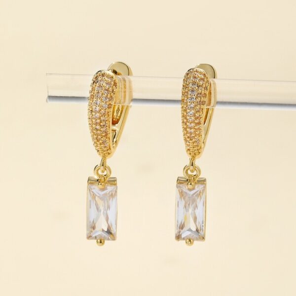 Vintage Inlay Drop Earrings