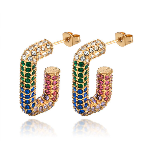 Stainless Zircon Studs