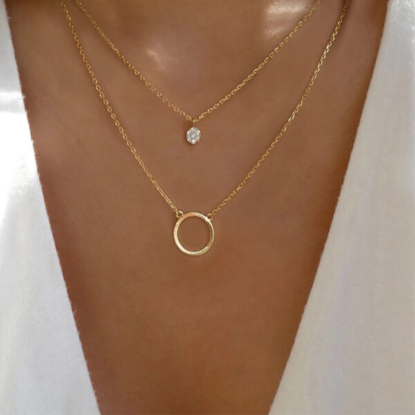 Inlaid Multi-layer Necklace